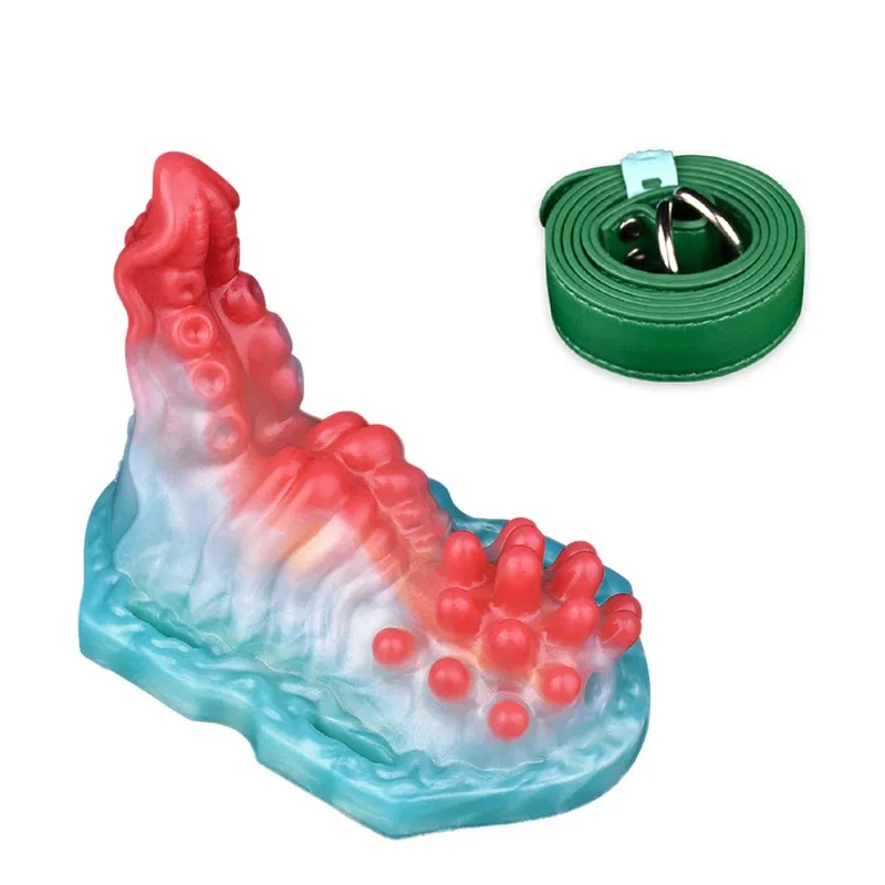 Broyeur sexuel en Silicone, contrôle sans fil, poulpe/granulés, Strapon, bosse, Friction, Vibration, Massage, Masturbation féminine — image 18