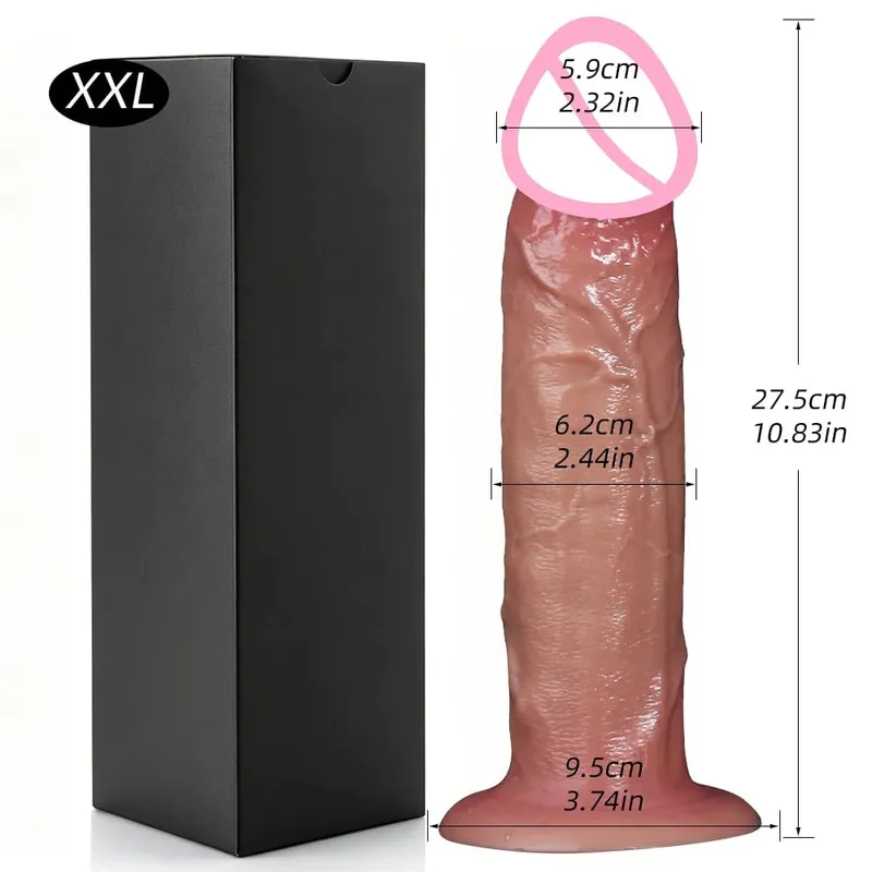 Realistischer Silikondildo mit Saugnapf G-Punkt Analdildos Strapon Dick Analplug Masturbator Erwachsene Sexspielzeuge für Frauen — image 24