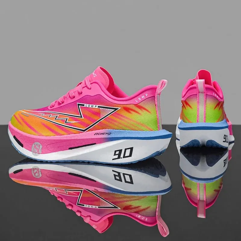 Men Carbon Plate Running Shoes Breathable Athletic Sneakers Shock Absorb Trainers Outdoor Marathon Jogging Women Tennis Shoes — image 9