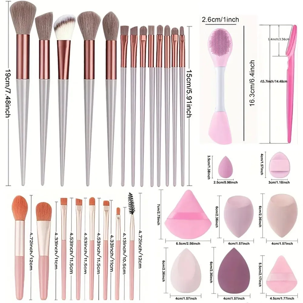 Makeup Brushes 8-29Pcs Makeup Kit Professional Women Cosmetic Soft Powder Brush Eyeshadow Foundation Full Set Travel Beauty Tool — image 3