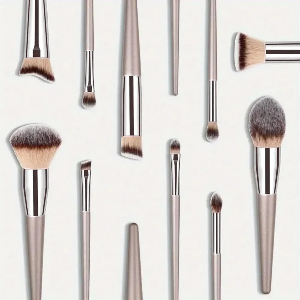 10Pcs Makeup Brushes Kumpletong Set Soft Fluffy Foundation Loose Powder Blush Concealer Eye Shadow Brush Propesyonal na Mga Tool sa Pampaganda — image 1