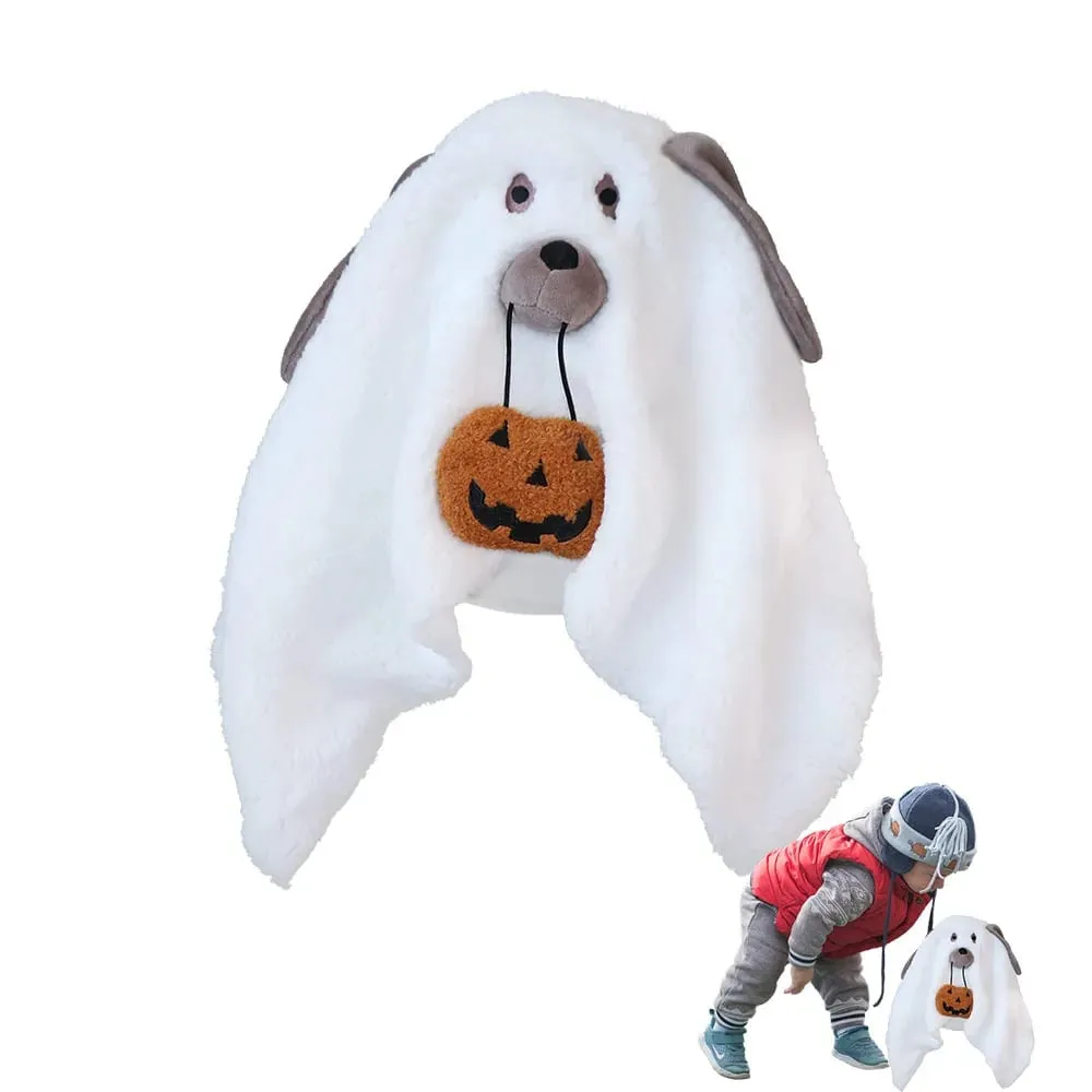 สนุกน่ารัก Ghost Dog หมอนผ้าฝ้าย PP สีขาวของขวัญฮาโลวีนตกแต่งห้องค้างคาวโยนหมอนห้องนอน — image 3