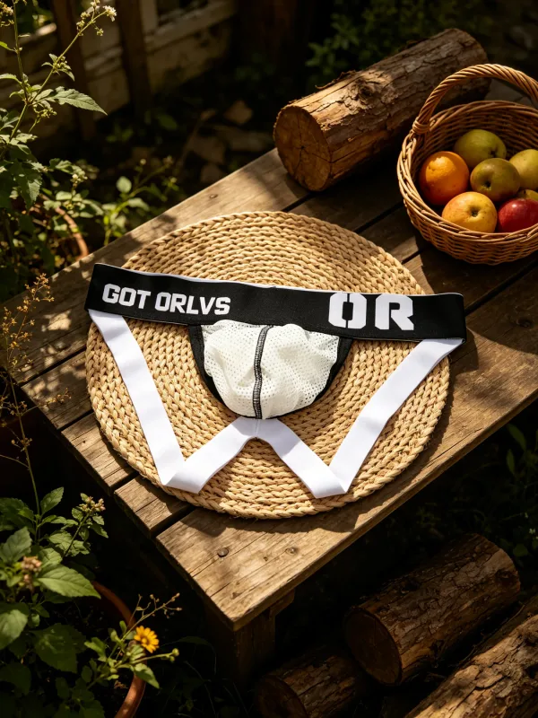 Mens G String Mesh Underwear Contrast Printed Letter Wide Elastic Waist 3D Contour U Pouch Fine Mesh Material Sophisticated — image 12