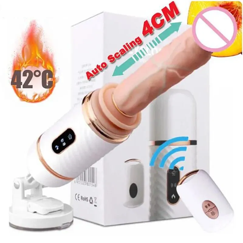 Draadloze Afstandsbediening Automatische Masturbatie Pompen Pistool Sex Machine Telescopische Dildo Vibrators voor Vrouwen Speeltjes voor Vrouwen — image 1