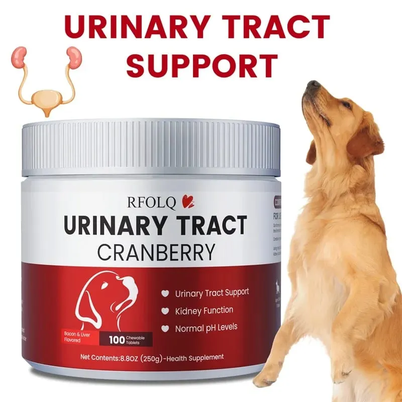 Cranberry for Dogs - Urinary Tract Health Bladder Support Dog UTI Bladder Stones Incontinence Support — image 1