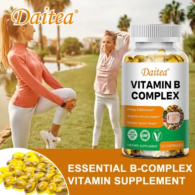 Daitea Compound VitaminB Capsule VB B1 B2 B3 B5 B6 B7 B9 B12 Un umore migliore Aiuta il sistema nervoso e un integratore di supporto energetico — image 6
