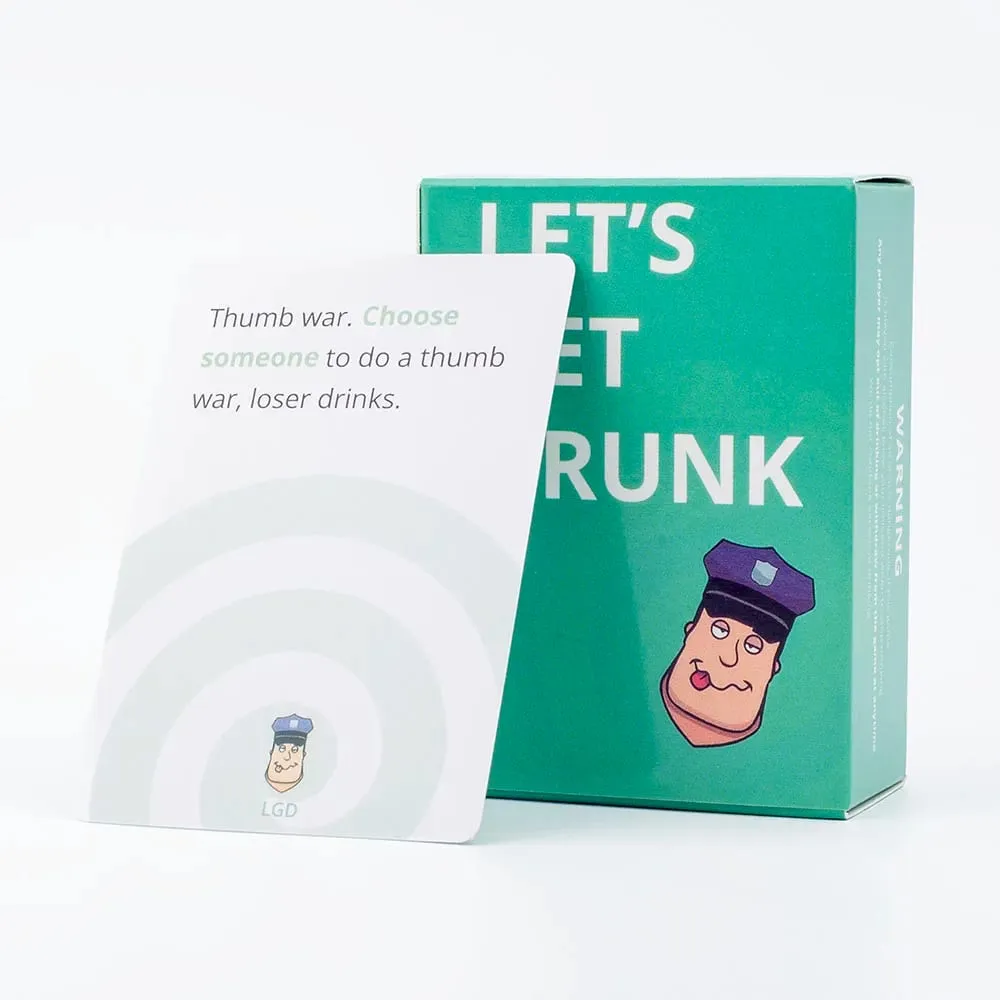 88 τεμ. Let's Get Drink Drinking Card Game in Box Αγγλική έκδοση για πάρτι Borad Games 8,8x6,3 cm — image 1