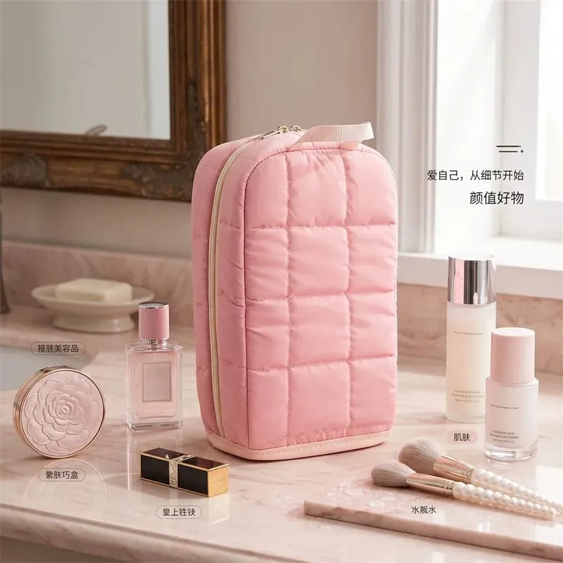 Standing Makeup Brushes Storage Bag Malaking Kapasidad Waterproof PU Leather Cosmetic Tools Organizer Para sa Makeup Brushes Lipsticks — image 8