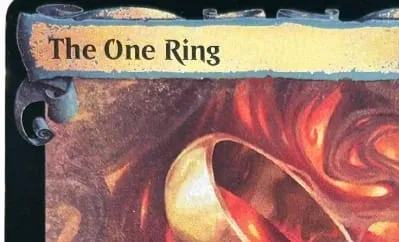 LK59 Kerajang Perak Delighted Halfling Mithril Coat The One Ring Palantír Kad Proksi TCG Berkualiti Tinggi Orthanc (Teras Hitam) — image 6
