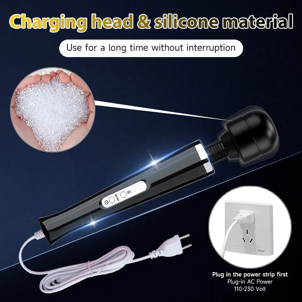 เครื่องสั่นที่มีประสิทธิภาพ Body Massager 10 Speed Ultra ขนาดใหญ่ AV Stick G-spot Dildo Clitoral Stimulator ผลิตภัณฑ์เพศ Sex Toy สำหรับผู้หญิง — image 5