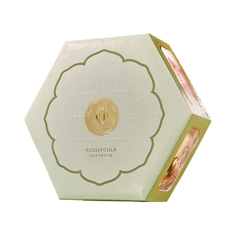 Set Solekan Angin Segar Pesona Purba Set Lengkap Kosmetik Kotak Hadiah Solekan Gaya Cina Hadiah Percutian dengan Set Berus Solek — image 6