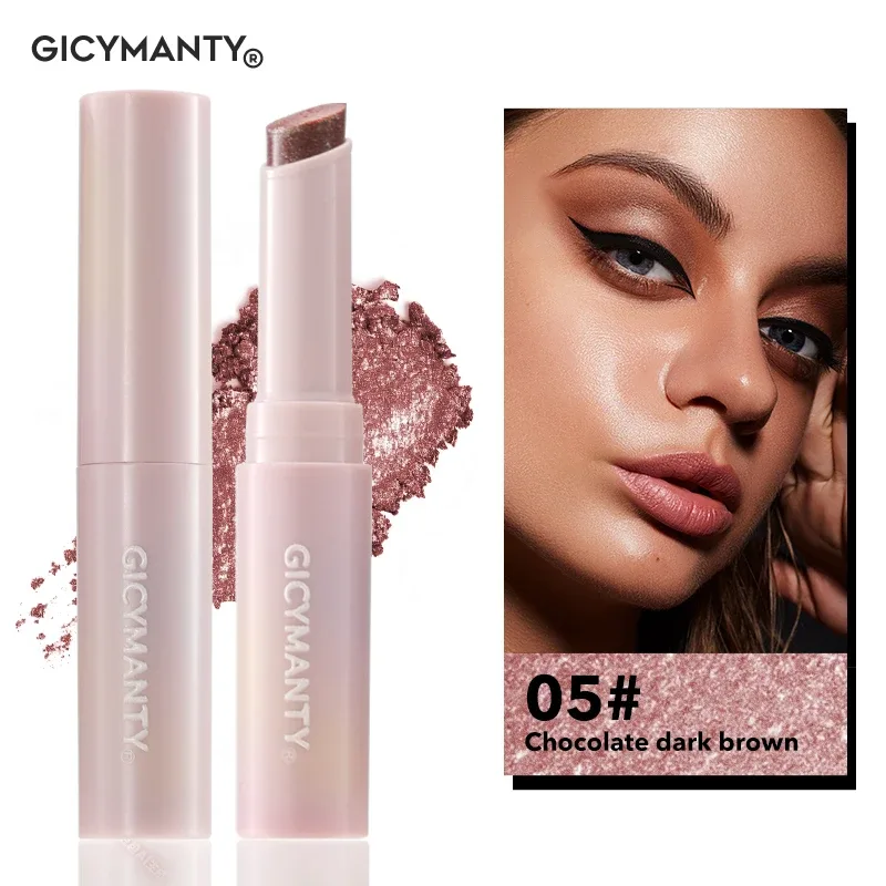 Barra de sombra de ojos brillante, película de secado rápido, luz de bloqueo, sombra de ojos brillante que no se decolora, resaltador de labios para el cuerpo y la cara — image 11