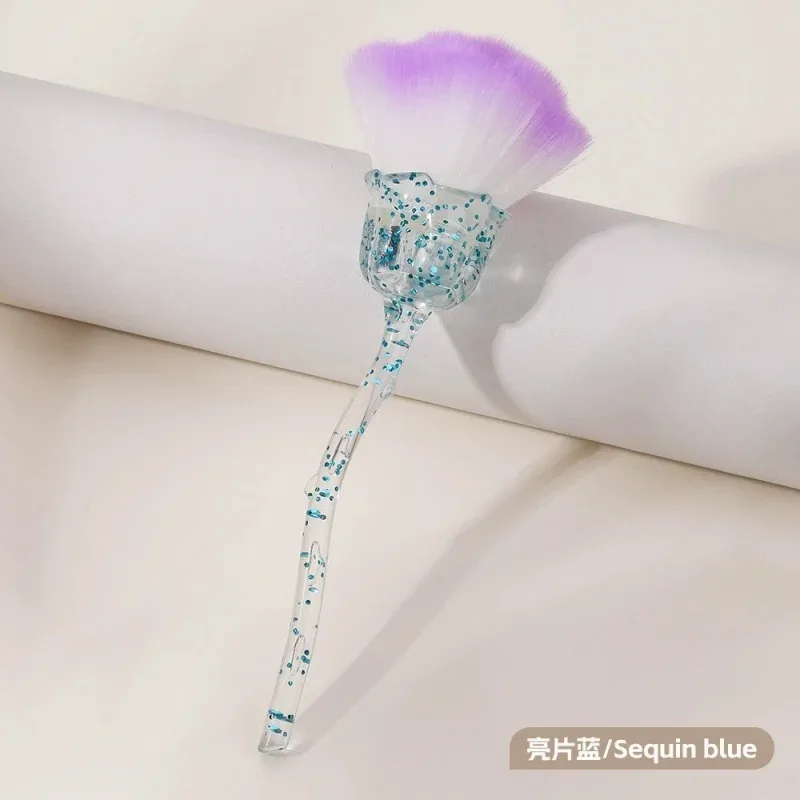 Rose Blomst Form Makeup Børste Rund Makeup Løse Pulver Børster Manicure Neglepolering Støvfjernelse Børste Skønhed Make Up Værktøj — image 10