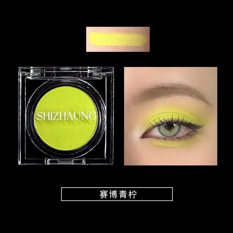 Chamäleon-Lidschatten-Puder, einfarbig, matt, schimmernd, metallischer Glitzer, Gothic, Hochglanz, hohe Farben, feines, blitzdauerndes Augen-Make-up — image 23