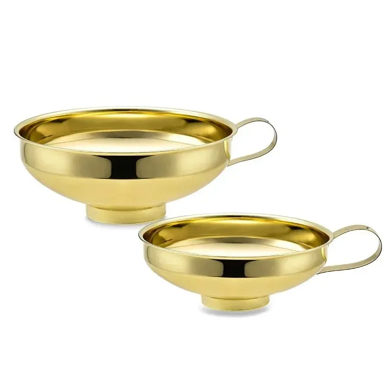 Entonnoir de cuisine en acier inoxydable de qualité supérieure, conception à grande bouche pour la mise en conserve de confiture, d'huile et de liquide, à usage domestique — image 12