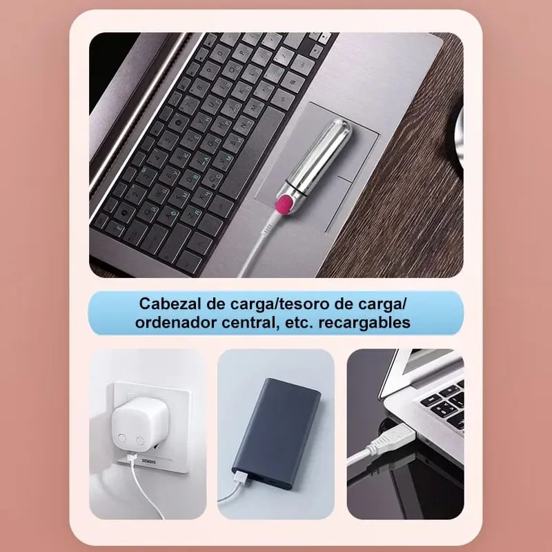 Mini Bullet ผู้หญิง Vibrator Vibrating G-Spot ช่องคลอดกระตุ้น Strong Shock Dildo Clitoris นวดเพศของเล่นสำหรับผู้หญิง — image 5
