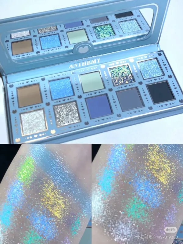 Anthemy10 Color Shimmer Matte EyeShadow Chameleon Pearlescent Diamonds Shine Brightly Eyeshadow Makeup Palette Cosmetics — image 2