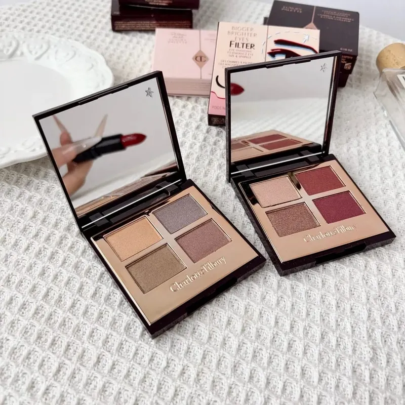 Charlotte Tilbury 4Pan Velvet&9Pan Silk Shimmer Eyeshadow&Cream Blush Dewy Long Lasting Buildable Blendable Natural Glow แต่งหน้า — image 5