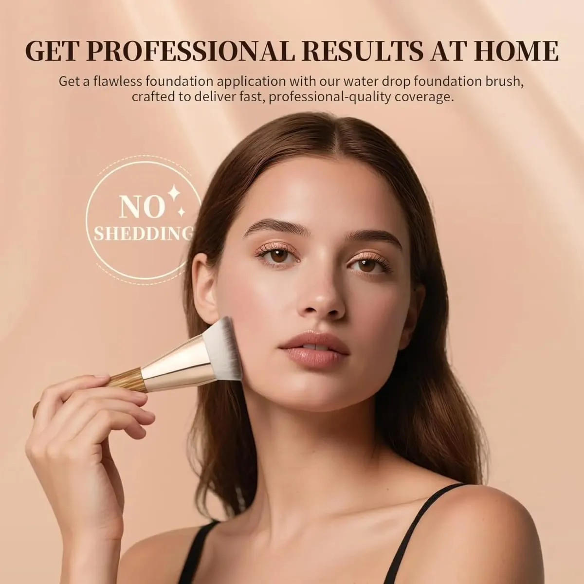 DUcare Angled Foundation Brush แปรงแป้งครีมมืออาชีพ Contoured Blending และ Buffing Face แต่งหน้าเครื่องมือเครื่องสำอาง — image 4