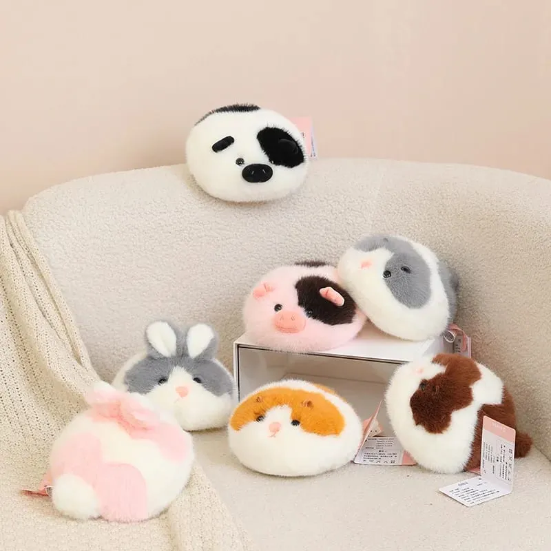 Oreiller en peluche Animal pelucheux de 40cm, Hamster, lapin, vache, cochon, décompression, coussin de canapé, accessoire de photographie, cadeau de vacances — image 7