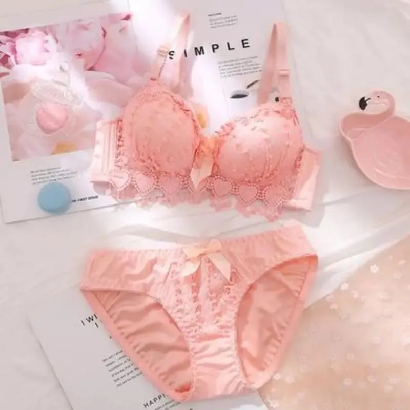 Mädchen Günstige BH-Set Große Größe Zurück Taste Komfortable Sammeln Bh Atmungsaktive Dünne Abschnitt Ohne Stahl Ring Frauen Unterwäsche Sets — image 5