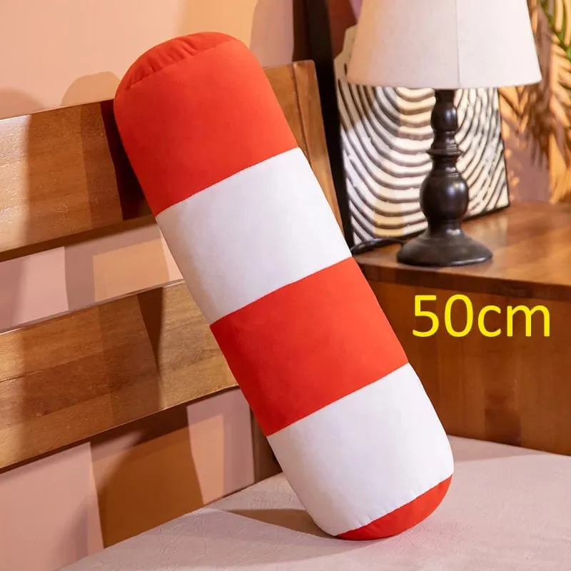 Bantal Mewah Kendaraan Simulasi Laris Mainan Pagar Jalan Penghalang Jalan Kreatif Boneka Lembut untuk Dekorasi Rumah Bantal Tidur Properti — image 11