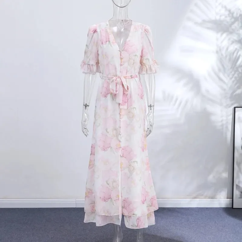 Robes bouffantes en dentelle à bretelles Spaghetti pour femmes, Slim, sans manches, dos nu, longueur au sol, nouvelle tenue de vacances d'été pour dames, 2026 — image 7