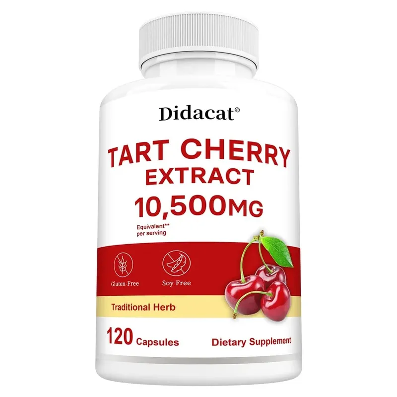 Tart Cherry 10 500 Mg | Maximum Potency | Non-GMO Gluten-Free | Tart Cherry Juice Extract Joint Skin Health — image 9