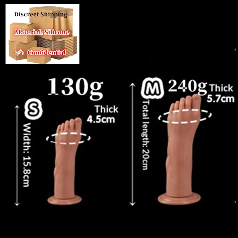 Styl nohou Anální kolík Velký silikonový zadek Hluboká masturbátor Dildo Dildo Stimulátor Anální Dildo Sexuální hračka pro dospělé pro ženy 성인용품 — image 17