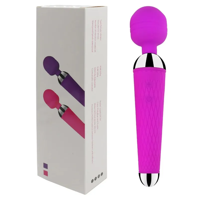 Vibrateurs AV puissants pour femmes, Recharge USB, baguette magique, masseur, stimulateur de Clitoris, bien-être, jouet sexuel érotique, produit de masturbateur — image 8