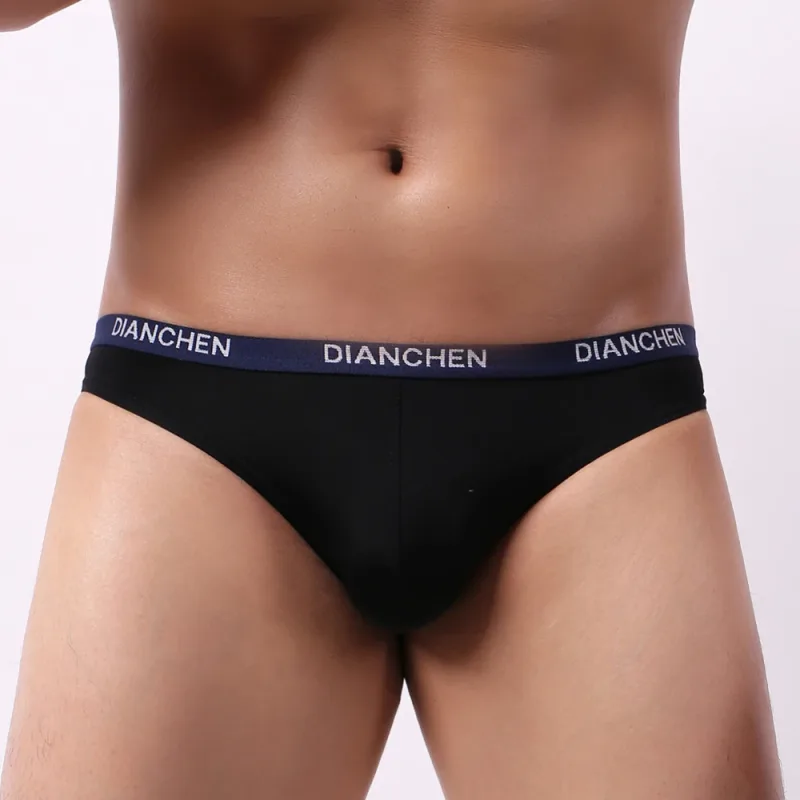 1pc Sexy hommes élastique glace soie Bikini slips respirant Jockstrap poche sous-vêtements taille basse homme culotte — image 13