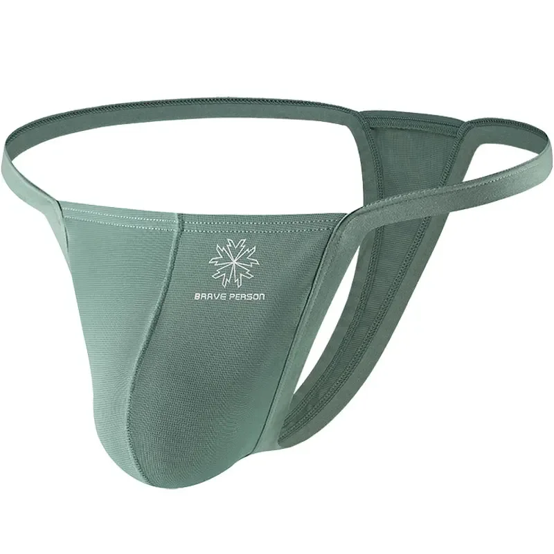 String en tissu respirant à séchage rapide pour hommes, slip confortable, sous-vêtements taille basse, vêtements d'intérieur Sexy, à la mode, pour personnes courageuses