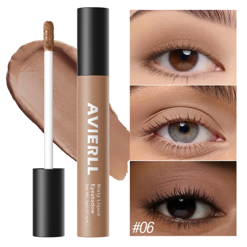 10 Warna Matte Nude Eye Bronzer Pembayang Mata Cecair Kalis Air Mata Tahan Lama Shdaow Kontur Pipi Semulajadi Kosmetik Wanita — image 13