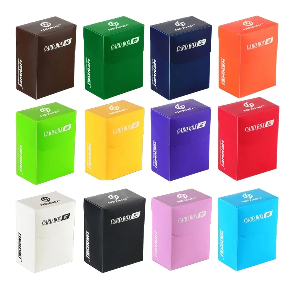 80+Card Deck Box PP Material Portable Many Color TCG Cards Case for MTG/YGO/Gathering PP Storage — image 1