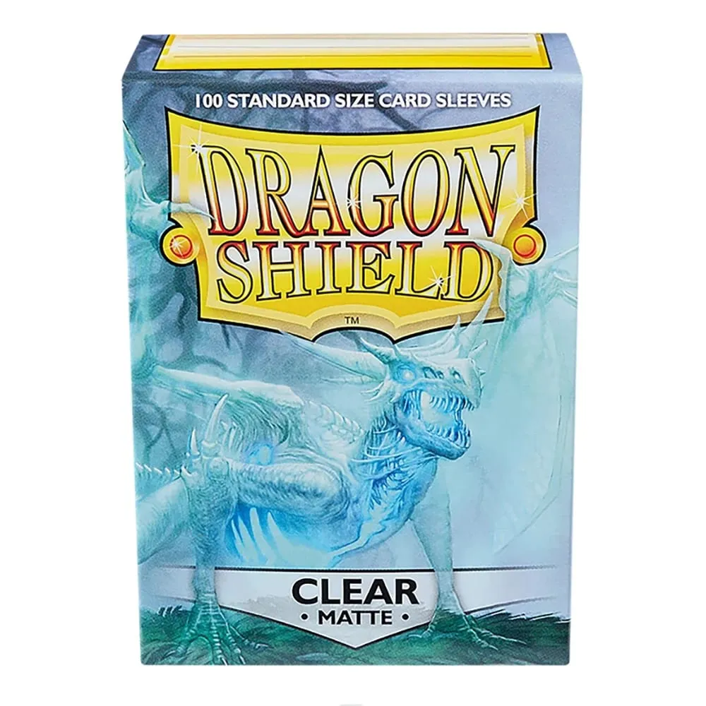 100 ชิ้น/กล่องขนาดมาตรฐาน Dragon Shield ใหม่แขน 63x88 มิลลิเมตร Clear Matting การ์ดสำหรับ MTG/PKM กระดานการ์ดเกมแขน — image 2