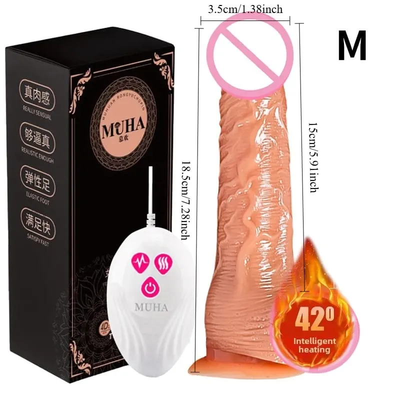 Godemiché réaliste en Silicone souple pour femme, vibromasseur chauffant, point G, vagin, Anal, masseur, grosse bite, jouets sexuels pour femmes de 18 ans et plus — image 9