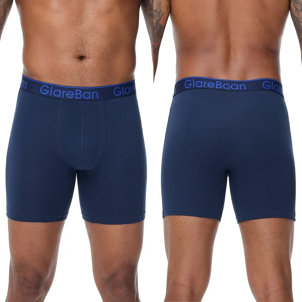 5pc Set Mid-Long Random Cotton Boxer Shorts Men Underwear Male Underpants for Men Boxershorts Slips Soft Panties Brand Briefs — image 1