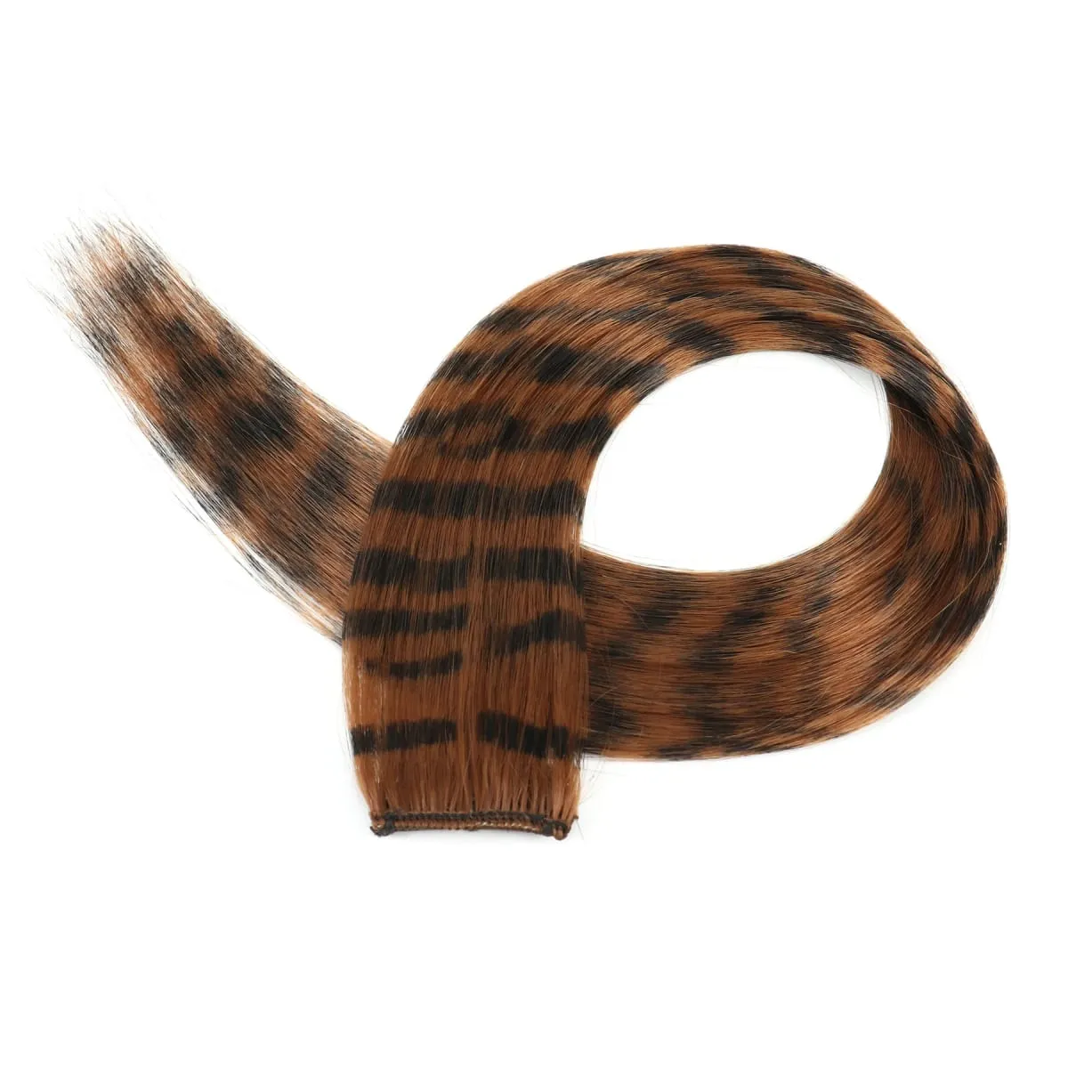 Feather Hair Extensions Colored Synthetic Hair Feather Colorful False Hair Extension Mixed Color Straight Hair For Women Girls — image 8