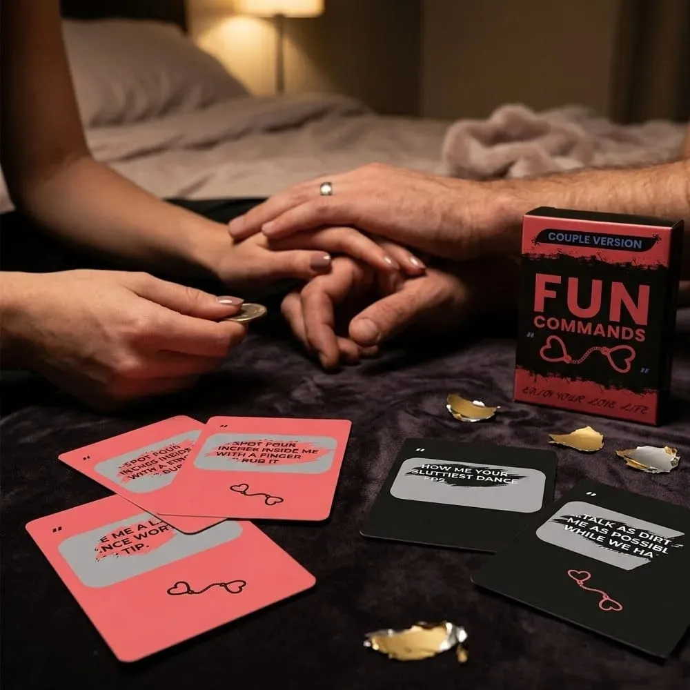 Cartes à gratter pour adultes Fun Commands pour couples – 46 défis et jeux sexy – Cadeau romantique pour un anniversaire, la Saint-Valentin
