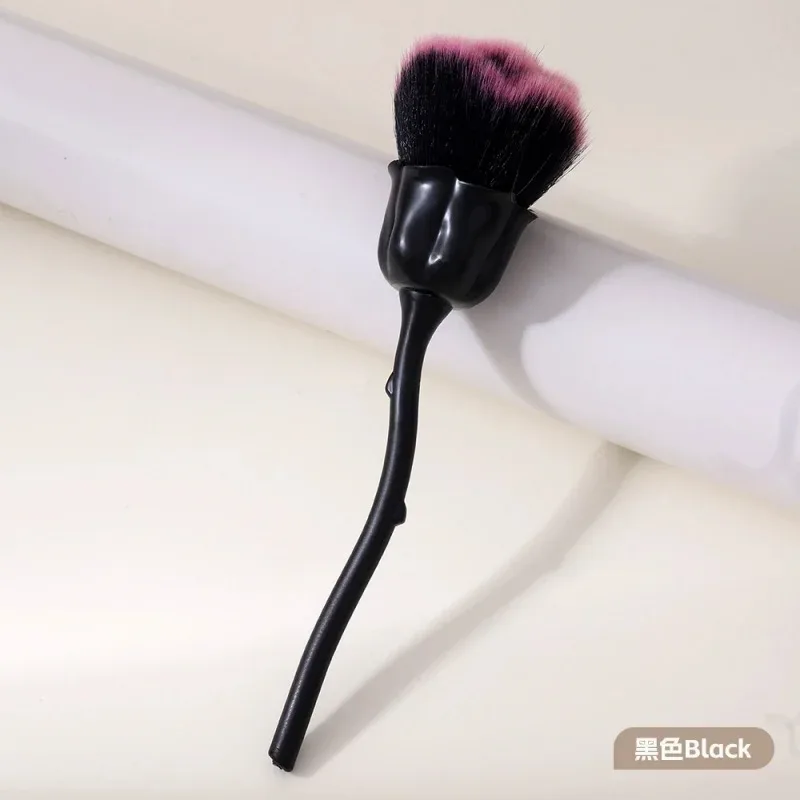 Rose Blomst Form Makeup Børste Rund Makeup Løse Pulver Børster Manicure Neglepolering Støvfjernelse Børste Skønhed Make Up Værktøj — image 9