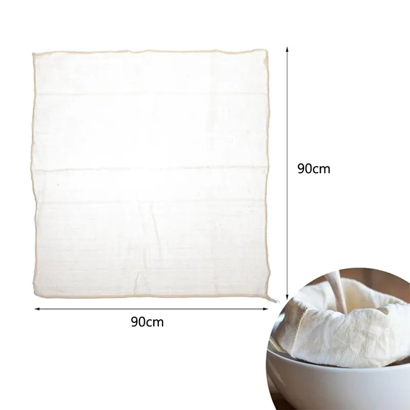 1-5pcs Large White Cotton Gauze Cheesecloth Fabric Reusable Muslin Cloth for Straining Cooking Tofu Cheesemaking Baking — image 14