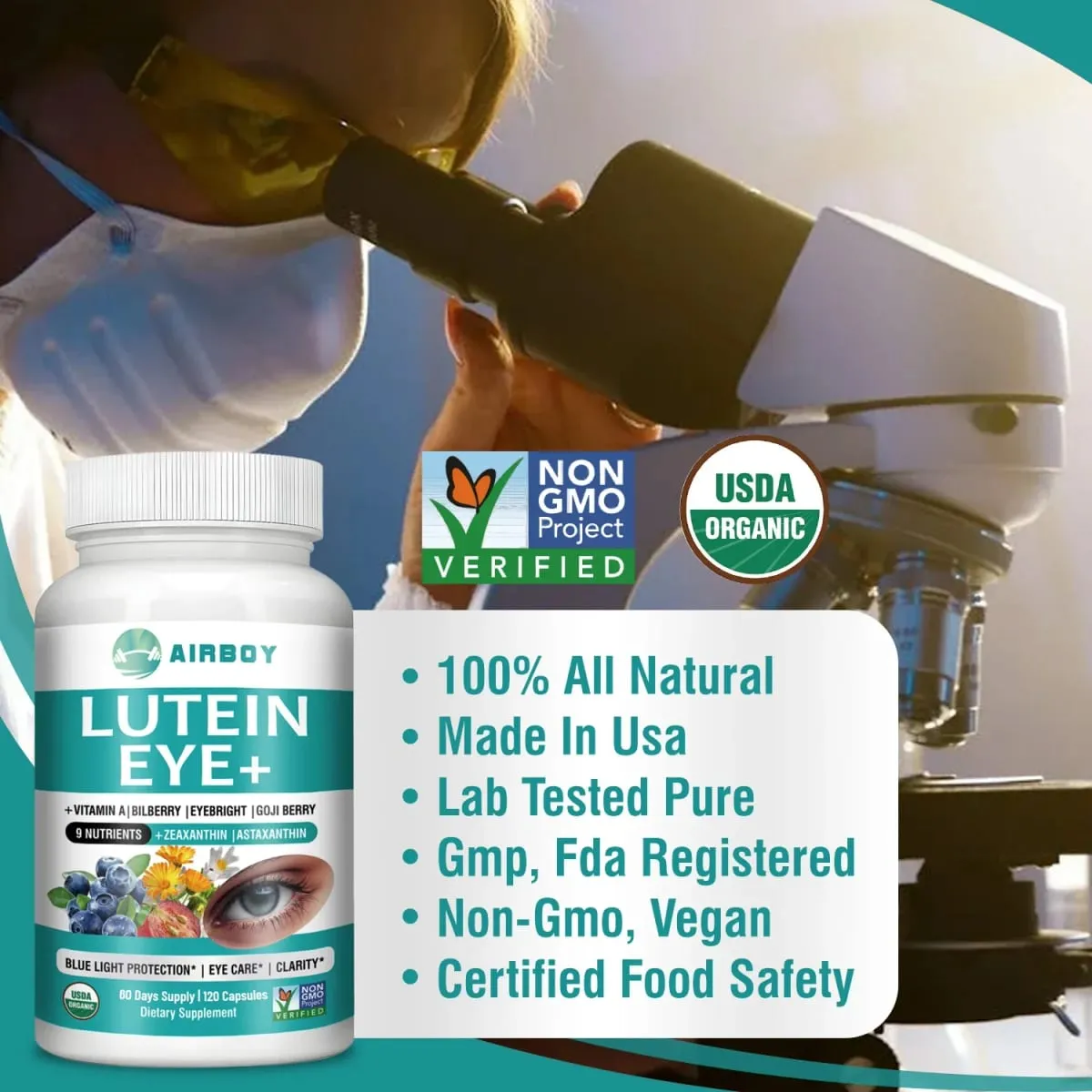 Lutein Eyes - บรรเทาความเมื่อยล้าของดวงตา ปรับปรุงอาการบวมน้ำของดวงตาและปรับปรุงสุขภาพการมองเห็น — image 6