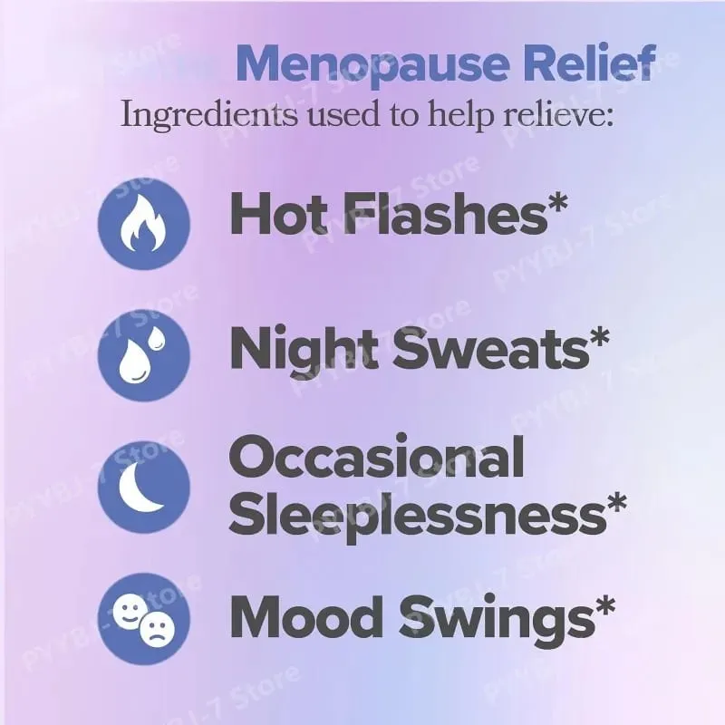 Vitamin Kompleks Wanita dengan Vitamin D3 B6 Penggunaan Menopaus Membantu Melegakan Peluh Malam Perubahan Mood Suplemen Makanan Kesihatan 60 Keping — image 3