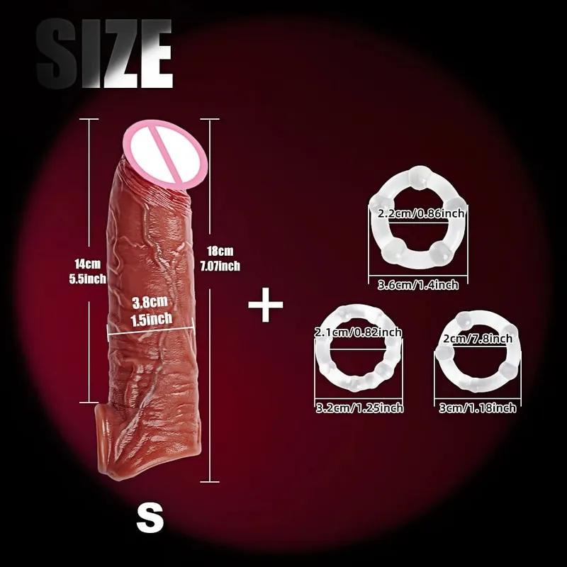 Man Dick powiększenie nasienia pierścień zabezpieczający dla mężczyzn opóźniony wytrysk miękki silikonowy nakładka na penisa Hollow Cock Ring dla dorosłych 18 + Sex zabawki — image 20