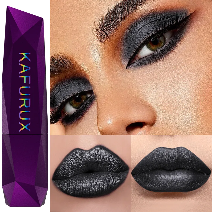 1PC batang pembayang mata logam hitam berkilauan pembayang mata bergemerlapan kalis air Solek Korea untuk kecantikan gincu kosmetik mata atau bibir — image 4