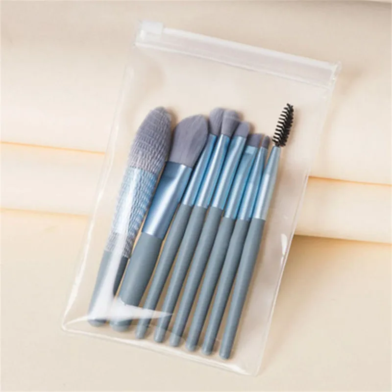Juego de brochas de maquillaje suaves y esponjosos, 8 Uds., para base cosmética, colorete en polvo, sombra de ojos, brocha de maquillaje para mezclar Kabuki, herramienta de belleza — image 7