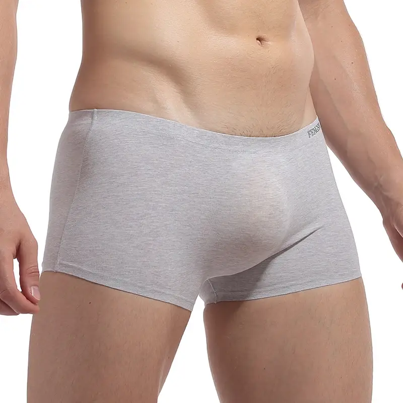 Männer Unterwäsche Boxer Männer Elastizität Atmungsaktiv Trunk Boxer Bequeme Nahtlose Mann Solide Unterhose Shorts Höschen — image 13