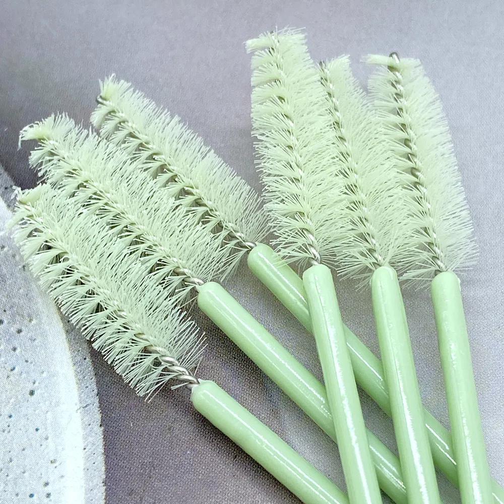 Zanse 50/500 pièces pinceaux à cils à sourcils bobines de cils baguettes de Mascara applicateur pour outil de maquillage d'extension de cils — image 5