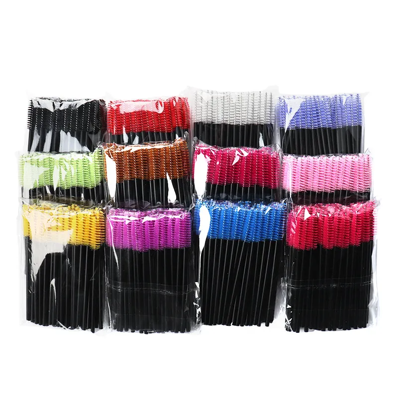 100pc Berus Bulu Mata Pakai Berus Berus Kening Berongga Sikat Bulu Mata Sambungan Berus Makeup Maskara Stick Aplikator Berus Mikro Alat Kecantikan — image 6