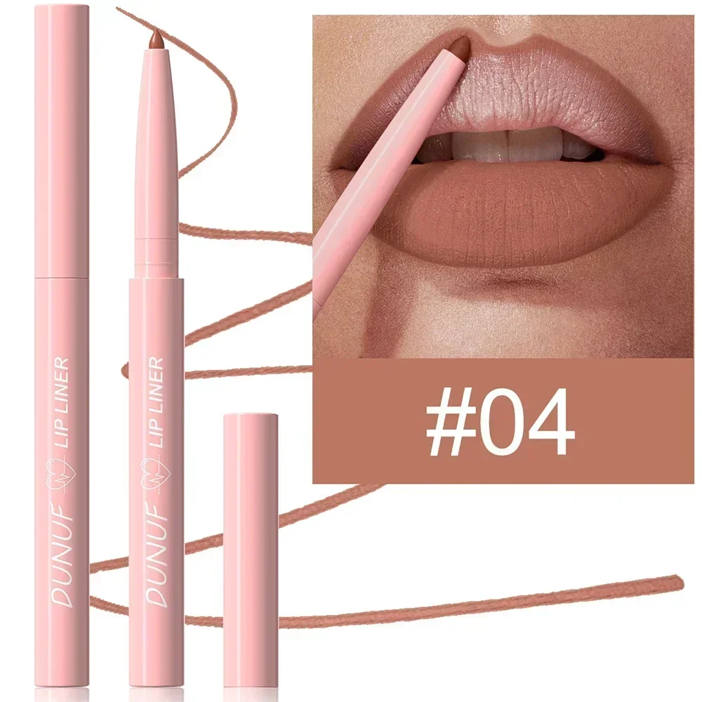 1Pc Tapered Nib Lip Liner Pencil Matte Plumping Lip Stain Lasting Waterproof Fine Lipstick Slim Lip Outline Contour Make Up Pink — image 9